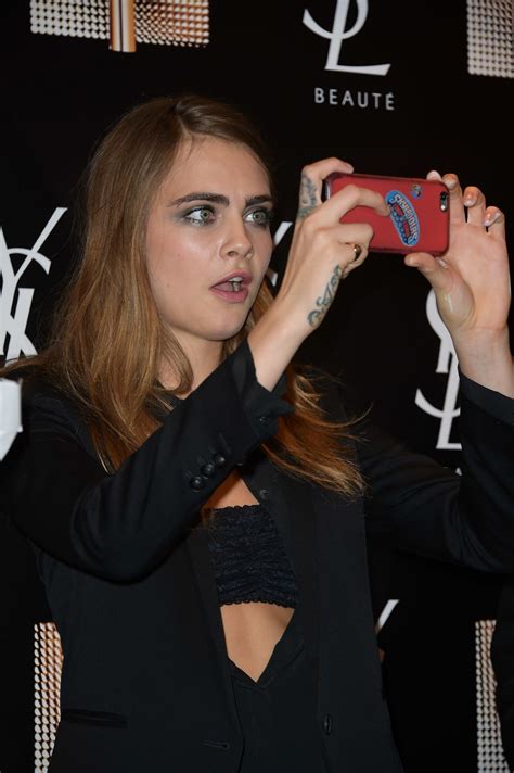 Cara Delevingne Fashion Ysl Beauty Presentation In Paris March 2015