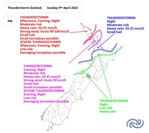 Metservice On Twitter Thunderstorms Are Likely In Northland And