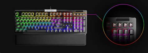 EVGA Z RGB Gaming Keyboard RGB Backlit LED Hot Swappable Mecha