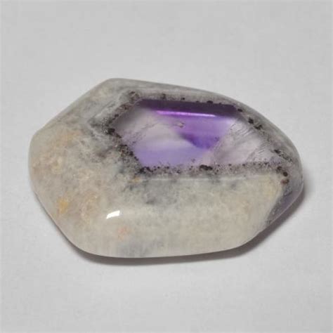 12.4ct Amethyst Geode Slice Gemstone | 19.7 x 15.5 mm | GemSelect