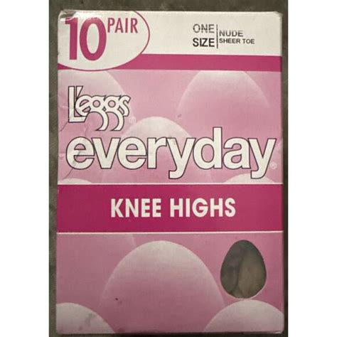 L Eggs Accessories New Leggs Everyday Knee Highs Nude Sheer Toe Pair One Size Poshmark