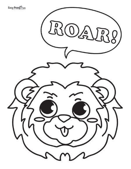 Printable Lion Coloring Pages – 30 Sheets - Easy Peasy and Fun