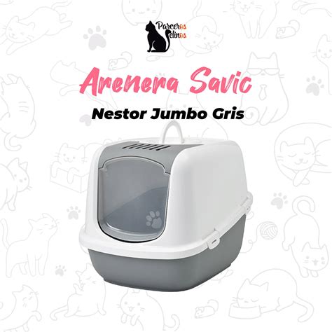 ARENERA SAVIC NESTOR JUMBO GRIS - Parceros Felinos