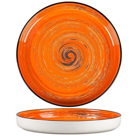Тарелка с бортом Texture Orange Circular 23 см, h 3 см, P.L. Proff ...