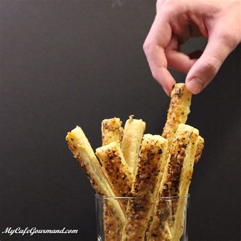 Easy Puff Pastry Cheese Sticks - My Café Gourmand