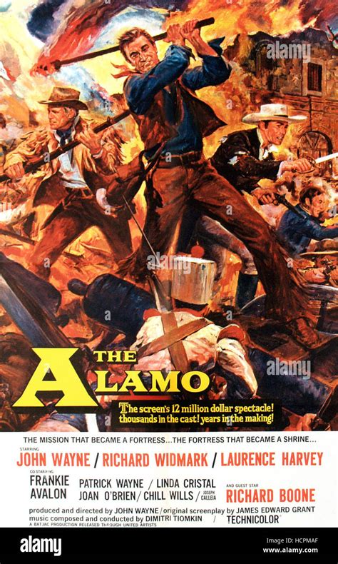 The Alamo John Wayne 1960 Poster Art Stock Photo Alamy