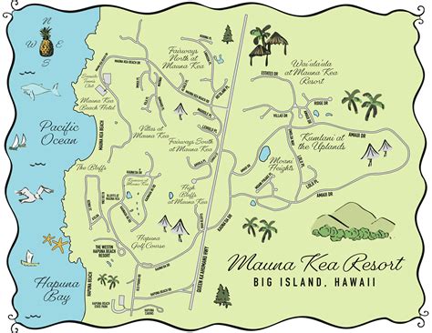 Mauna Kea Map — Big Island Villas