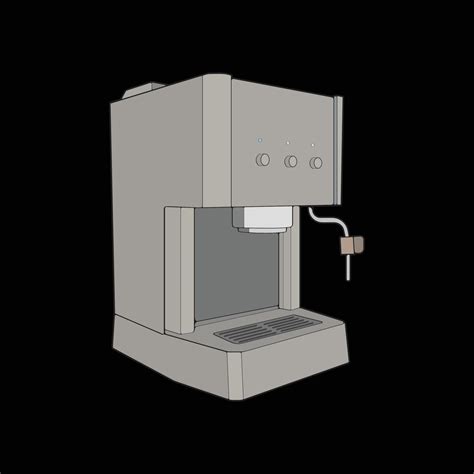 Coffee Maker Hand Drawing Vector Coffee Maker Drawn In A Sketch Style