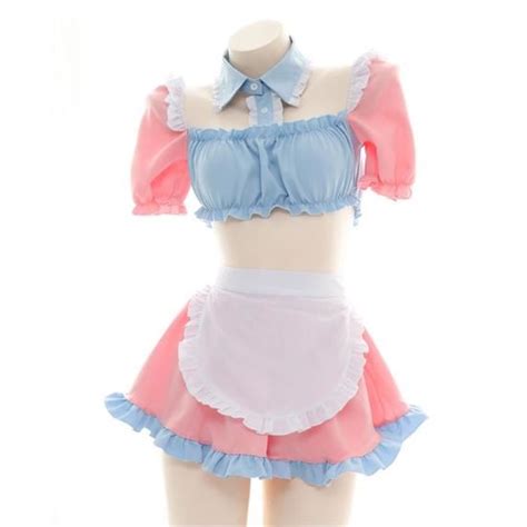 Femmes Sexy Mignon Coeur Forme Holloween Manches Courtes Filles Lingerie Ensemble Sous Vêtements