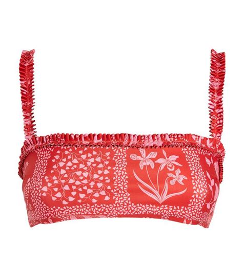 Buy Agua Bendita Olmo Ipanema Escarlata Bikini Top Red At Off Editorialist