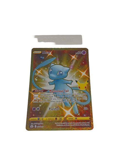 Pok Mon Tcg Mew Secret Celebrations Holo Secret Rare Ebay