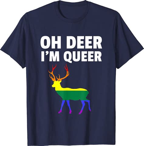 Oh Deer I M Queer Lgbt Gay Pride Lesbian Unisex T Shirt Sold By Pinz Sku Printerval