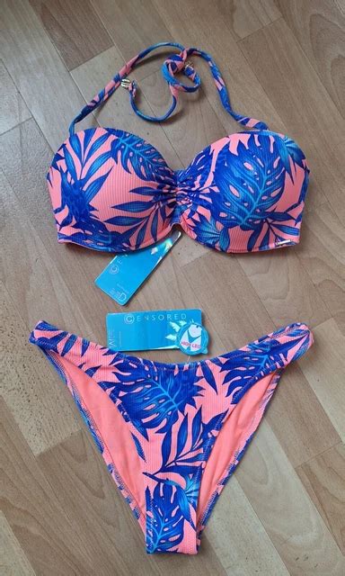 NEU CENSORED NEW YORKER MODISCHES Push Up Bikini Set Gr 80D M EUR 15 90 PicClick DE