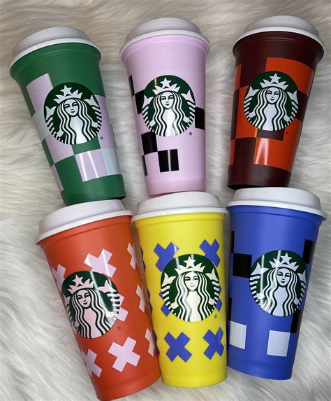 Starbucks Reusable Hot Cups Summer New Collection Etsy