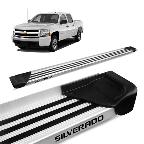 Estribo Lateral Silverado 1997 A 2011 Aluminio Natural A1 Gntox