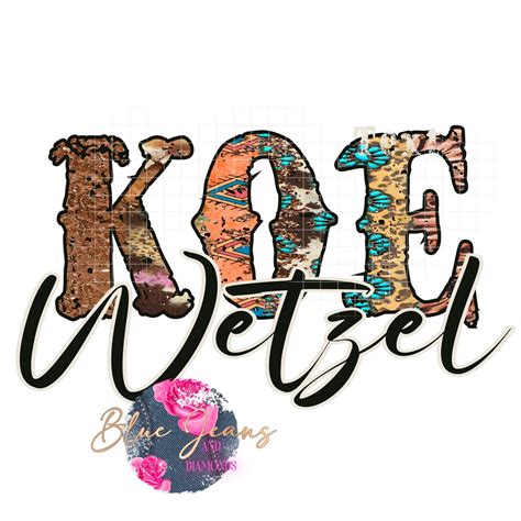 Koe Wetzel Png Country Western Png For Sublimation Country Etsy