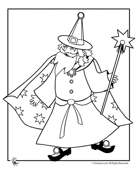 Wizard Coloring Pages For Kids