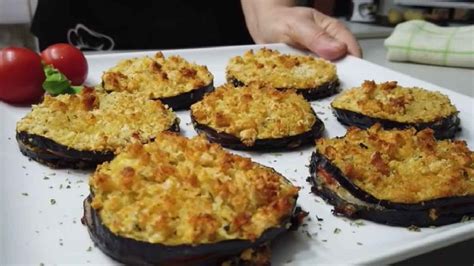 Aubergines gratinées et farcies croustillantes savoureuses et alléchantes