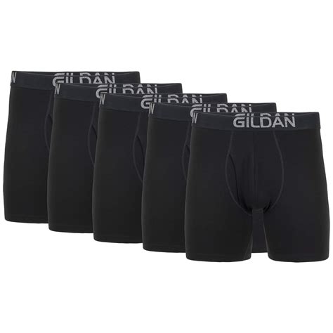 Gildan Mens Underwear Cotton Stretch Boxer Briefs