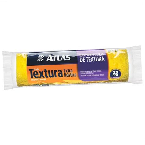 Rolo Textura Extra Rustica Cm Sem Cabo Atlas