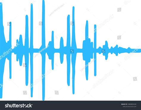 sound waveform colorful bright vector art stock vector royalty