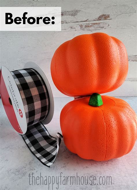 Dollar Tree Orange Pumpkin Farmhouse Topiary Fall Decor Dollar Tree