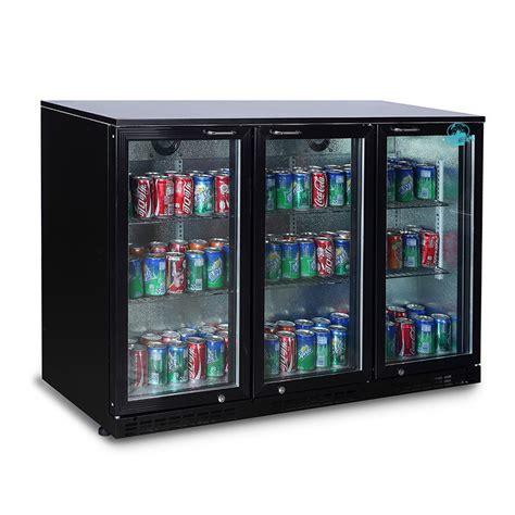 3 Doors Counter Top Beverage Fridge Beer Display Cooler Refrigerator ...