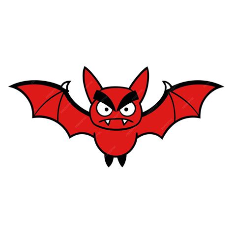 Premium Vector | Galapagos Red Bat angry icon vector