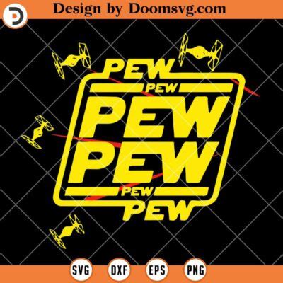 Pew Pew Star Wars Svg Disney Svg Files For Cricut Doomsvg