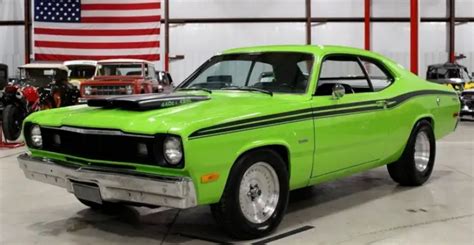 STUNNING LIME LIGHT 1973 PLYMOUTH DUSTER 440 Hot Cars