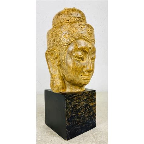 vintage indonesian figural bust chairish