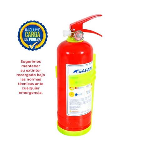 Safari Group Extintor Pqs 2kg Con Soporte PlÁstico
