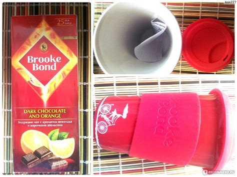 Чай в пакетиках Brooke Bond Темный шоколад и апельсин - «Чай с темным ...