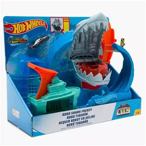 Pista Hot Wheels City Robo Tibur N Color Shifters Auto En Medell N Antioquia