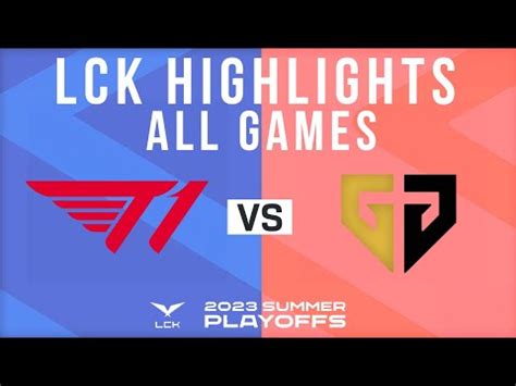 T Vs Gen Highlights All Games Lck Summer Playoffs T Vs Gen G