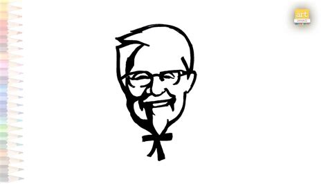 Kfc Logo And Symbol Drawing Video Kfc Drawings How To Draw Kfc Logo