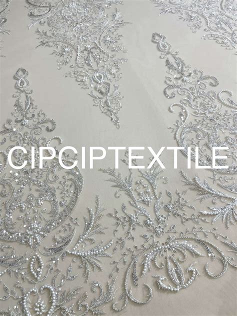 NEW NUDE STELLAR EXQUISITE PEARL BEADED LACE