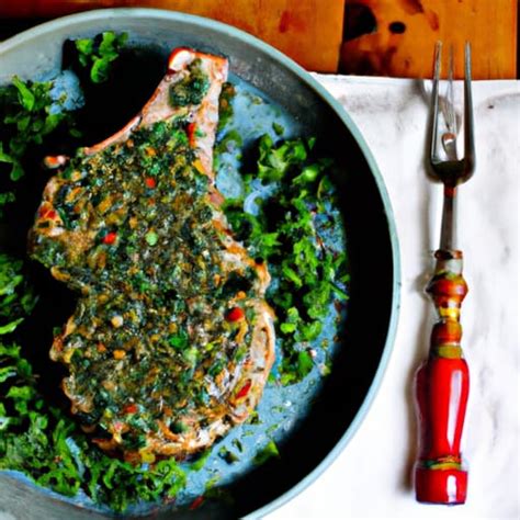 Grilled Herb Crusted Pork Chops Succulent Pork Chops Crusted With A Mixture Of Fresh Herbs And