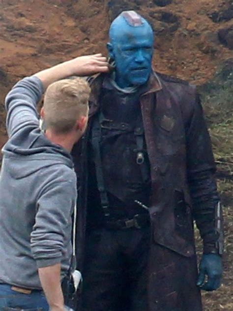 Michael Rooker on the set of Guardians of The Galaxy : Teaser Trailer