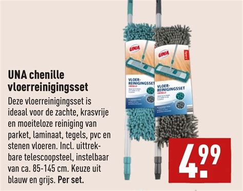 UNA Chenille Vloerreinigingsset Aanbieding Bij ALDI