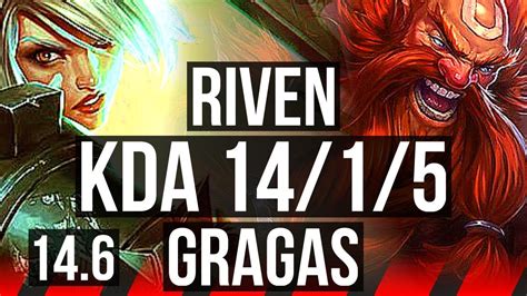 Riven Vs Gragas Top 1415 Legendary 400 Games Euw Master 14