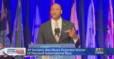 Wes Moore Projected Winner Of Maryland Governors Race Cbs Baltimore