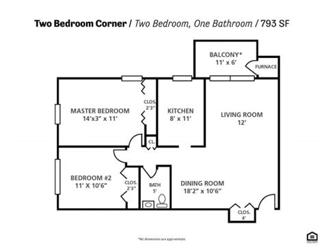 Floor Plans of Moravia Park Apartments in Baltimore, MD