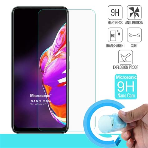 Microsonic Infinix Hot T Nano Glass Cam Ekran Koruyucu Microsonic T Rkiye