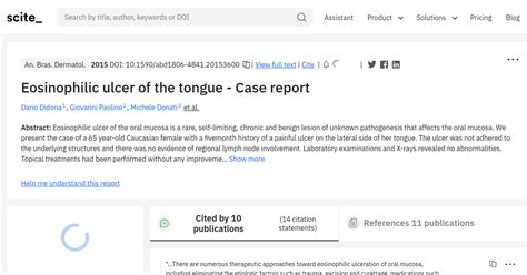 Eosinophilic Ulcer Of The Tongue Case Report