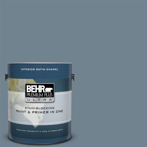 Behr Ultra Gal N Adirondack Blue Satin Enamel Interior Paint