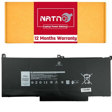 Natno F Ygt Battery Replacement For Dell Latitude