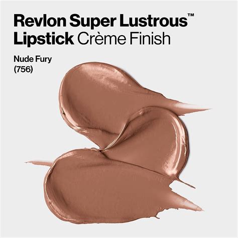 Revlon Super Lustrous Lipstick In Nude Fury 756 Moisturizing Lipcolor With Vitamin E And