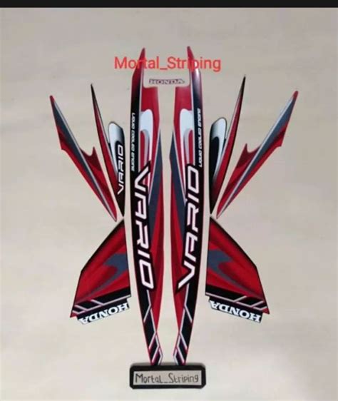 STIKER STRIPING LIS BODY MOTOR VARIO LAMA KARBU 110 TAHUN 2009 2010