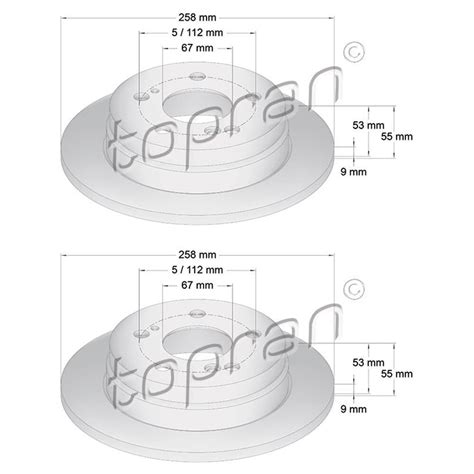 X Topran Bremsscheiben Mm Voll Hinten Passend F R Mercedes Benz